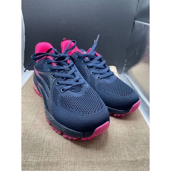 Lamincoa Women Air Running Shoes Athletic Sneakers Non Slip Blue Pink Size 7.5-8 - Picture 10 of 16